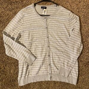 Striped Gray Cardigan